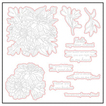 Load image into Gallery viewer, Honey Bee Stamps - Beautiful Blooms - Stamp Set, Die Set and Stencil Set Bundle