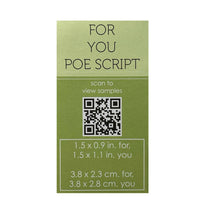 Load image into Gallery viewer, Poppy Stamps - For You Poe Script Die - Style 2528