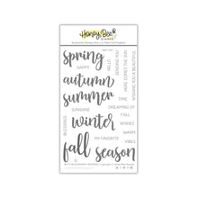 Load image into Gallery viewer, Honey Bee Stamps - Bitty Buzzwords: Seasons - Stamp Set and Die Set Bundle