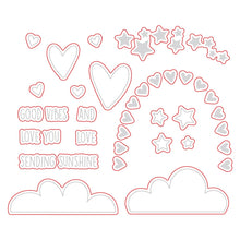Load image into Gallery viewer, Honey Bee Stamps - Rainbow Dreams - Stamp Set and Die Set Bundle