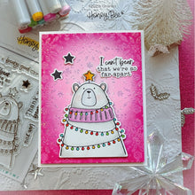 Load image into Gallery viewer, Honey Bee Stamps - Nordic Winter - Set of 2 Background Stencils