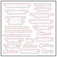 Load image into Gallery viewer, Honey Bee Stamps - Inside Sentiments: Comfort - Stamp Set and Die Set Bundle