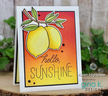 Load image into Gallery viewer, Gina K Designs - Lemons and Sunshine - Stamp Set and Die Set Bundle