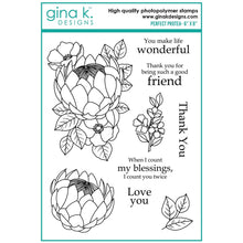 Load image into Gallery viewer, Gina K Designs - Perfect Protea - Stamp Set and Die Set Bundle