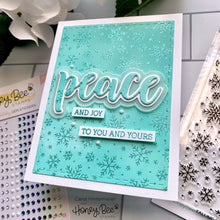 Load image into Gallery viewer, Honey Bee Stamps - Peace Buzzword - Stamp Set and Die Set Bundle