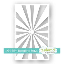Load image into Gallery viewer, Taylored Expressions - Mini Slim Stencil - Rotating Rays