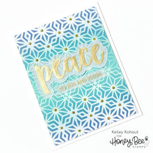 Load image into Gallery viewer, Honey Bee Stamps - Peace Buzzword - Stamp Set and Die Set Bundle