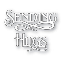 Load image into Gallery viewer, Poppy Stamps - Sending Hugs Poe Script Die - Style 2527
