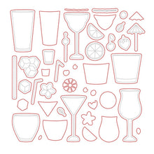 Load image into Gallery viewer, Honey Bee Stamps - Raise A Glass - Stamp Set, Die Set and Stencil Bundle