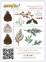 Load image into Gallery viewer, Honey Bee Stamps - Honey Cuts - Lovely Layers: Winter Greenery