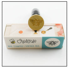 Load image into Gallery viewer, Honey Bee Stamps - Wax Stamper and Melts Bundle - Bee Creative