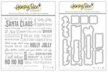 Load image into Gallery viewer, Honey Bee Stamps - Holly Jolly Background - Stamp Set and Die Set Bundle