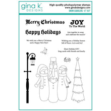 Load image into Gallery viewer, Gina K Designs - Snow Carolers - Stamp Set and Die Set Bundle