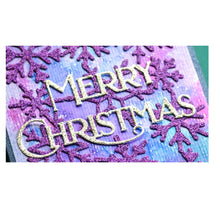 Load image into Gallery viewer, Poppy Stamps - Merry Christmas Poe Script Die - Style 2472