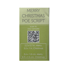 Load image into Gallery viewer, Poppy Stamps - Merry Christmas Poe Script Die - Style 2472