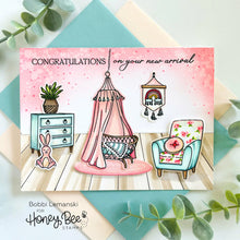 Load image into Gallery viewer, Honey Bee Stamps - Inside: Welcome Baby Sentiments - Stamp Set and Die Set Bundle