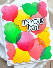 Load image into Gallery viewer, Taylored Expressions - Birthday Vibes - Stamp Set, Die Set and Stencil Set Bundle
