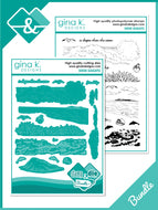 Gina K Designs - Serene Seascapes - Stamp Set and Die Set Bundle