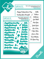 Gina K Designs - Essential Greetings - Stamp Set and Die Set Bundle