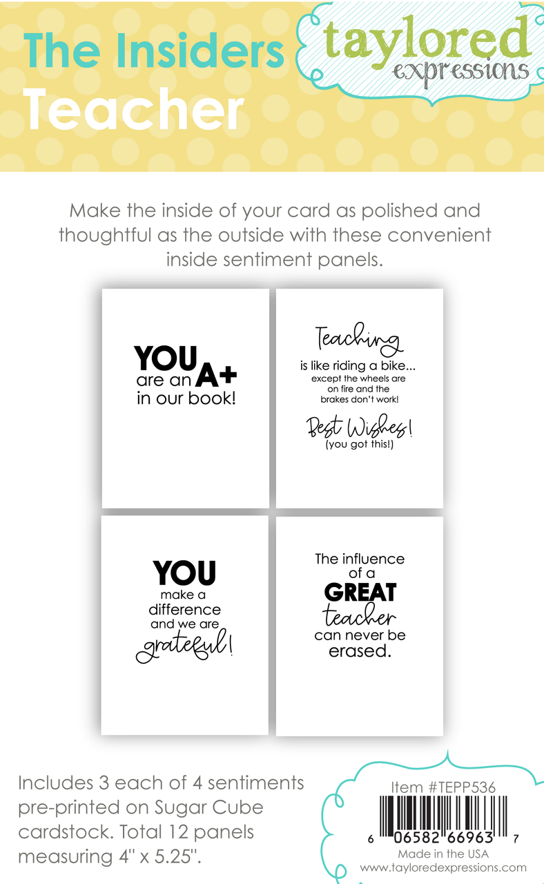 Taylored Expressions - The Insiders: Teacher