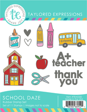 Load image into Gallery viewer, Taylored Expressions - School Daze - Stamp Set and Die Set Bundle
