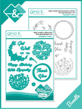 Load image into Gallery viewer, Gina K Designs - Roundabout Florals - Stamp Set and Die Set Bundle

