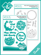 Gina K Designs - Roundabout Florals - Stamp Set and Die Set Bundle