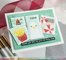 Load image into Gallery viewer, Waffle Flower - Postage Collage Beach Days Stencil

