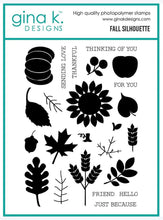 Load image into Gallery viewer, Gina K Designs - Fall Silhouette - Stamp Set and Die Set Bundle
