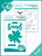 Gina K Designs - Modern Floral - Stamp Set and Die Set Bundle