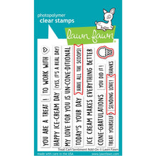 Load image into Gallery viewer, Lawn Fawn - Treat Cart  Sentiment Add On - Stamp Set and Die Set Bundle
