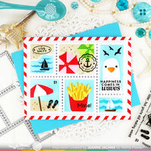 Load image into Gallery viewer, Waffle Flower - Postage Collage Beach Days Stencil
