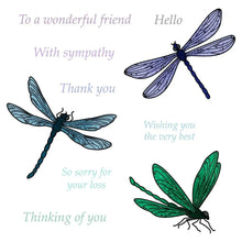 Load image into Gallery viewer, Honey Bee Stamps - Dragonfly - Stamp Set and Die Set Bundle
