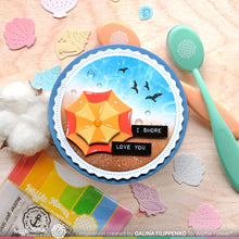 Load image into Gallery viewer, Waffle Flower - Postage Collage Beach Days Stamp Set

