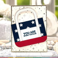 Load image into Gallery viewer, Waffle Flower - Postage Collage 4th of July Stamp Set
