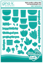 Load image into Gallery viewer, Gina K Designs - Sweet Succulents - Stamp Set and Die Set Bundle
