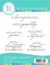 Load image into Gallery viewer, Taylored Expressions - In Loving Memory - Stamp Set and Die Set Bundle
