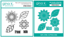 Load image into Gallery viewer, Gina K Designs - Spring Doodles Stamp and Die Set
