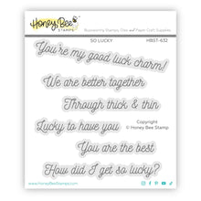 Load image into Gallery viewer, Honey Bee Stamps - So Lucky - Stamp Set and Die Set Bundle
