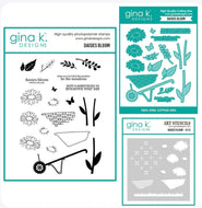 Gina K Designs - Daisies Bloom - Stamp Set, Die Set and Stencil Bundle