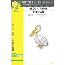 Load image into Gallery viewer, Birch Press Design - Block Print Pelican - Style 57609
