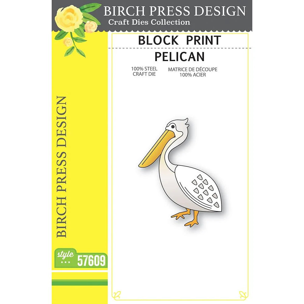 Birch Press Design - Block Print Pelican - Style 57609