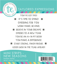 Load image into Gallery viewer, Taylored Expressions - Mini Strips Stamp: New Season
