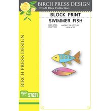 Load image into Gallery viewer, Birch Press Design - Block Print - Swimmer Fish - Style 57621
