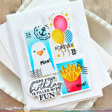 Load image into Gallery viewer, Waffle Flower - Postage Collage Beach Days Stencil
