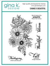 Load image into Gallery viewer, Gina K Designs - Change is Beautiful - Stamp Set and Die Set Bundle
