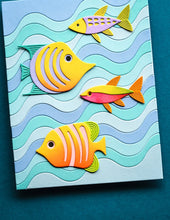 Load image into Gallery viewer, Birch Press Design - Block Print - Striped Fish - Style 57631
