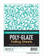 Gina K Designs - Poly-Glaze Foiling Sheets - Vintage Flourish