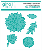 Load image into Gallery viewer, Gina K Designs - Vibrant Sentiments - Stamp Set and Die Set Bundle
