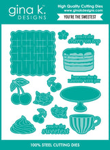 Load image into Gallery viewer, Gina K Designs - You’re the Sweetest - Stamp Set, Die Set and Stencil Bundle
